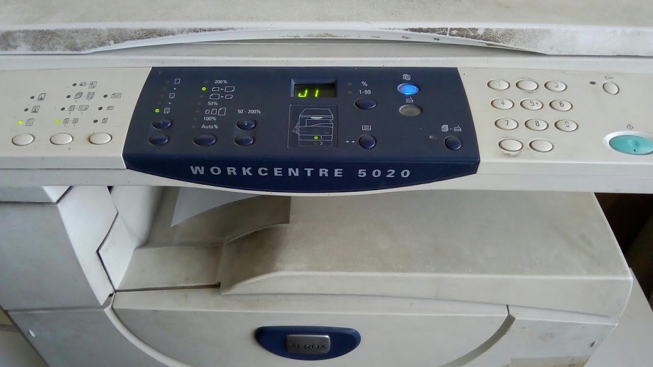 بدون حبر شغل ماكينة تصوير XEROX 5020 وفك شفرة توقف الماكينه