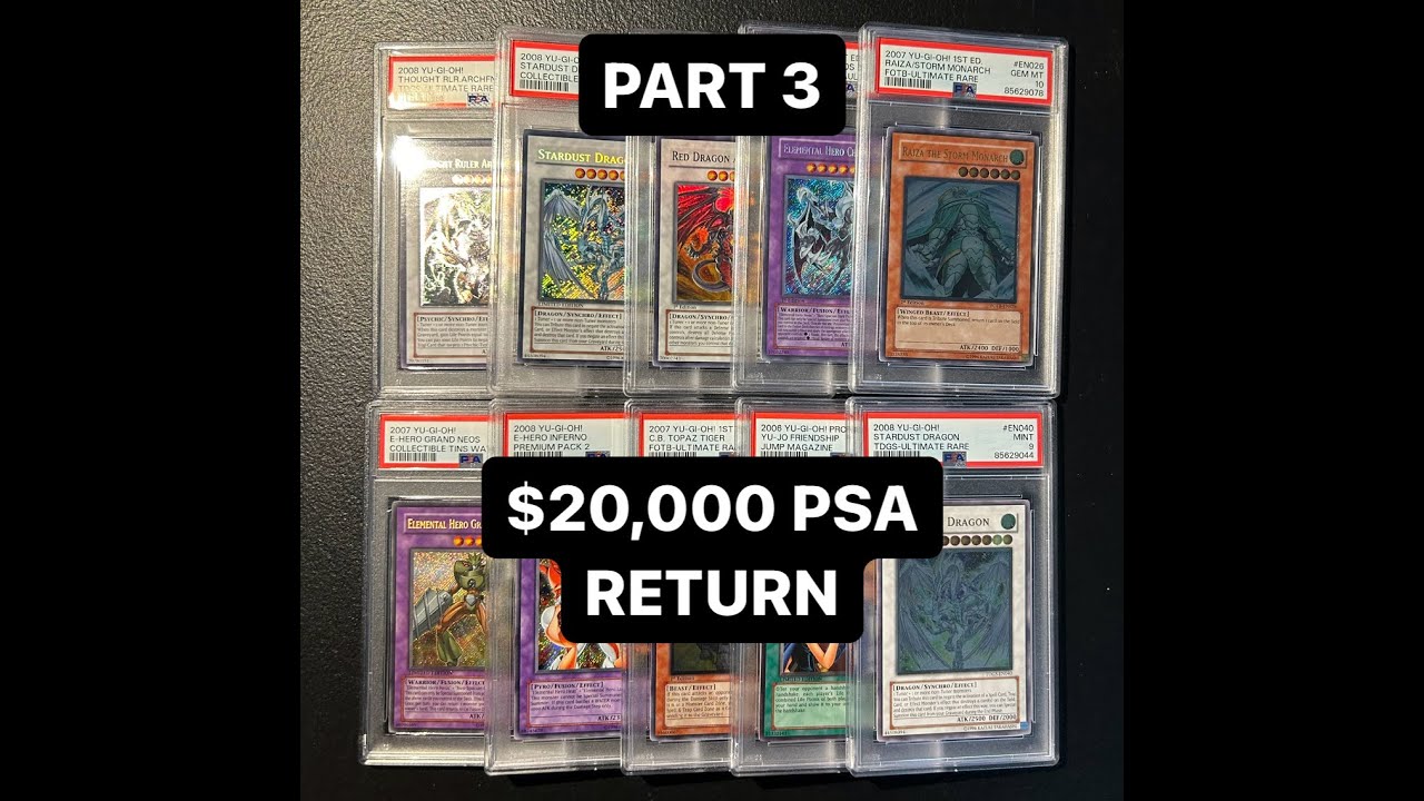 Crazy Yu-Gi-Oh! PSA Return: Over $20,000 Value PART 3
