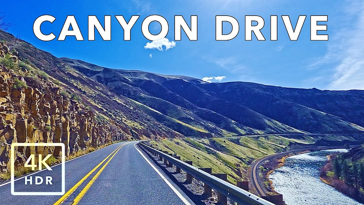Scenic Drive Through Yakima River Canyon • Pacific Northwest [4K HDR]