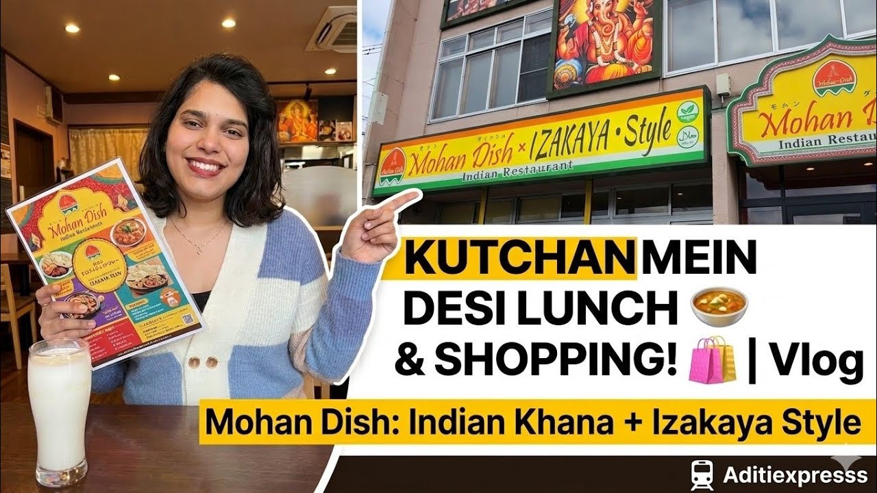 Japan Mein Indian Restaurant Experience 🇮🇳 | + Mini Shopping Vlog 🛍  @YouTube @Aditiexpresss 