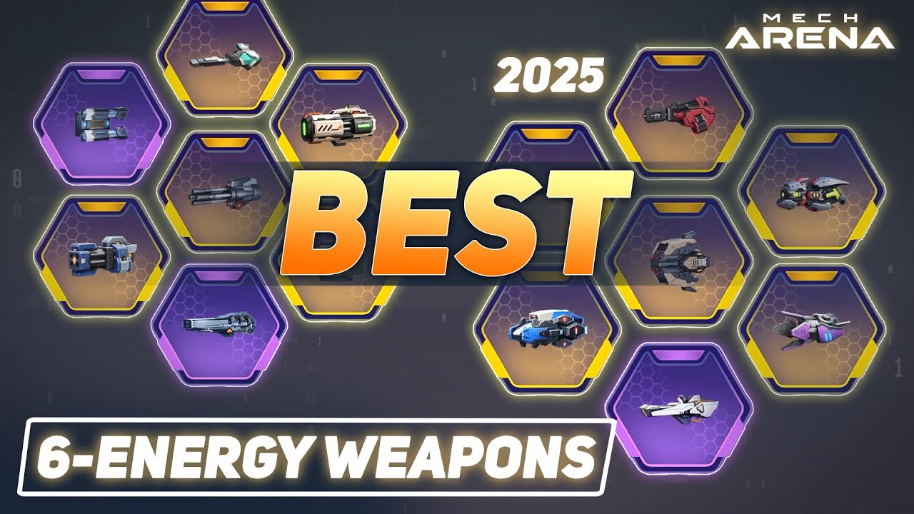 Compilation of the BEST 6-energy weapons! | Mech Arena