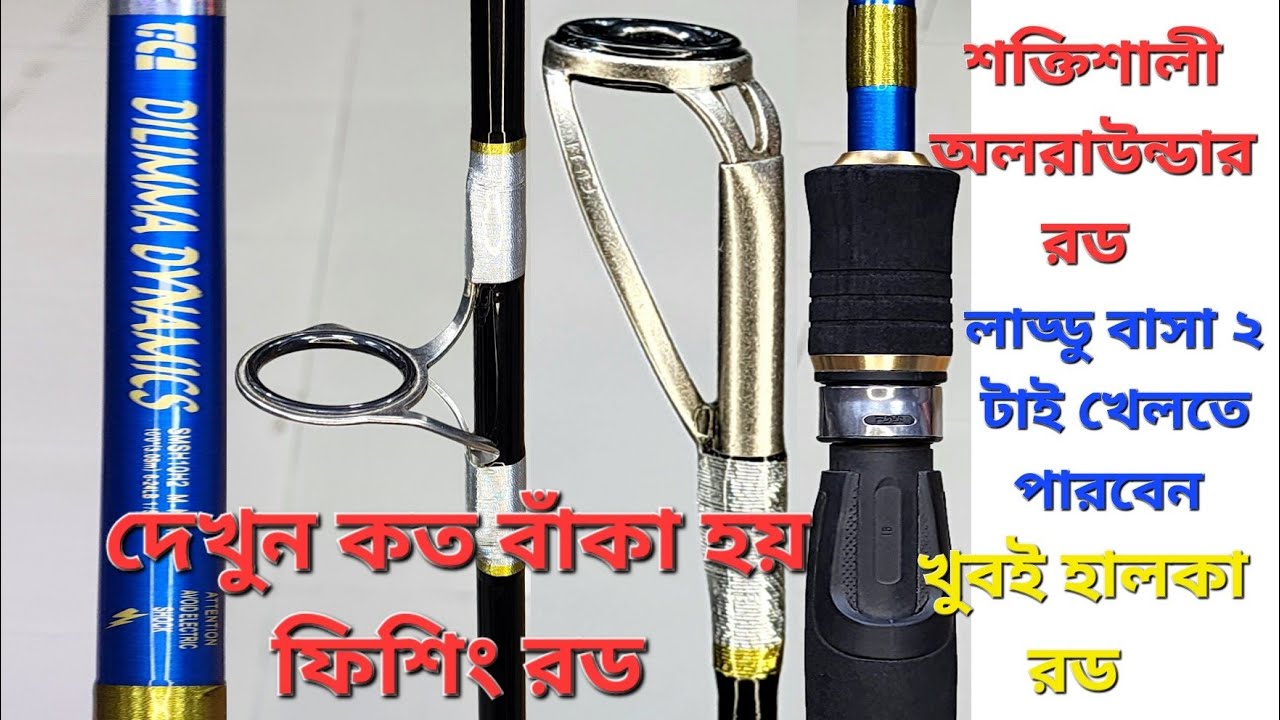 শক্তিশালী অলরাউন্ডার, ফুজি গাইডের রড,খুবই হালকা, দেখুন কতটা বাঁকা হয় রড // tica Bangladesh