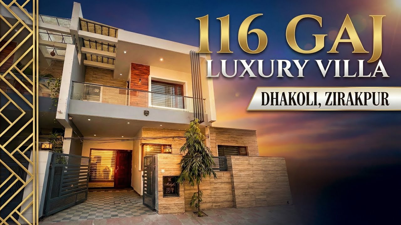 ढकोली ज़िरकपुर में खूबसूरत डुप्लेक्स विला | ₹1.25 करोड़ | Makaan Dekho Tricity | #realestateindia 