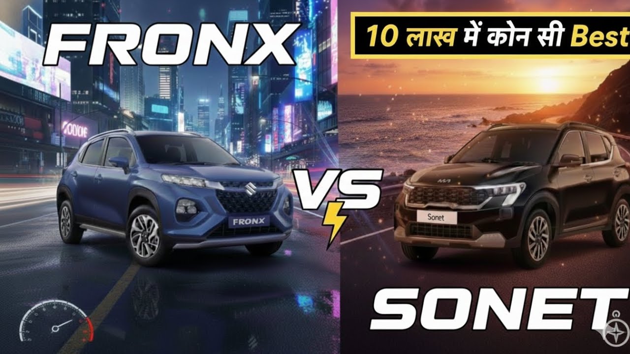 Maruti Suzuki Fronx vs Kia Sonet ₹10 लाख में कौन सी है बेस्ट? 😱 | In-depth Comparision 