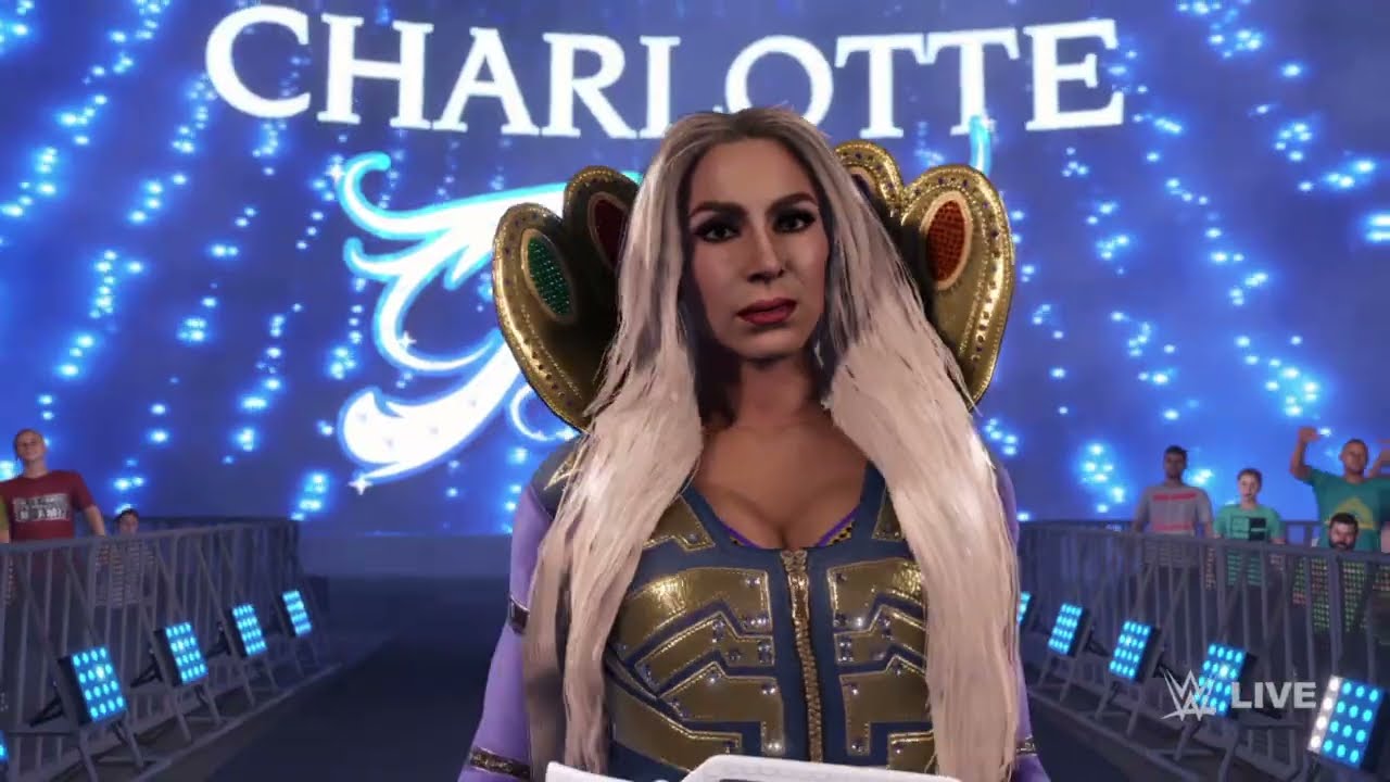 Charlotte Flair vs becki LYNNCH (jugando Como becki LYNNCH )