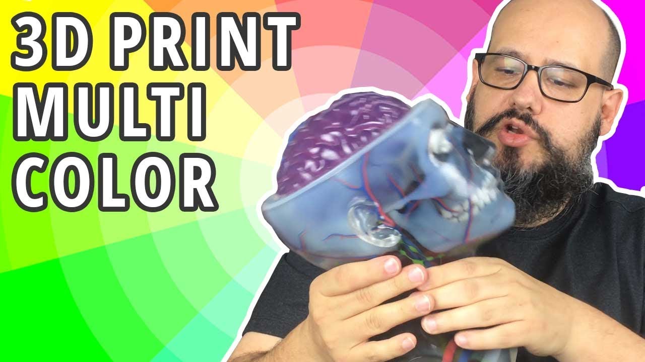 Impressão 3D multi colorida (milhões de cores)