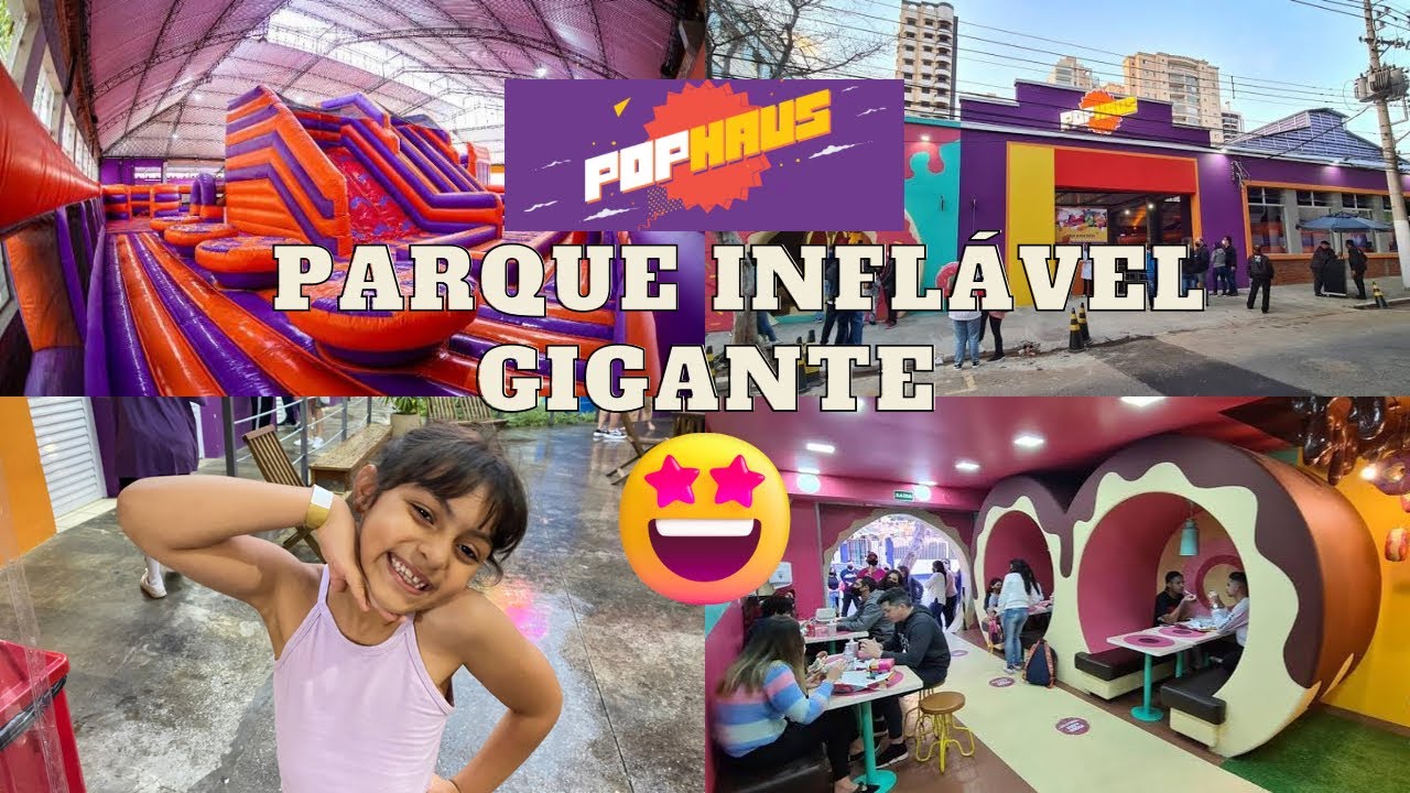FOMOS NO POPHAUS | POPHAUS TATUAPÉ | PARQUE INFLÁVEL GIGANTE