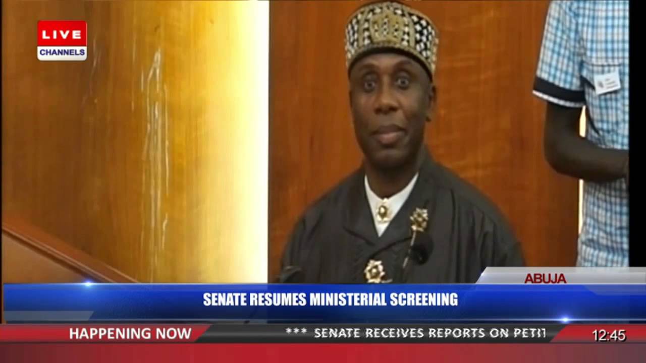 Uproar As Senate Majority Leader Moves 'Bow And Go' For Amaechi  22/10/15