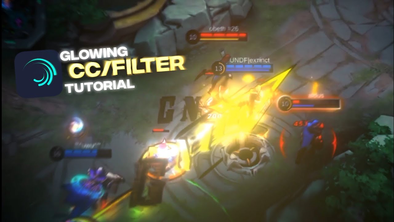GLOWING CC/FILTER TUTORIAL ALIGHT MOTION (MLBB)