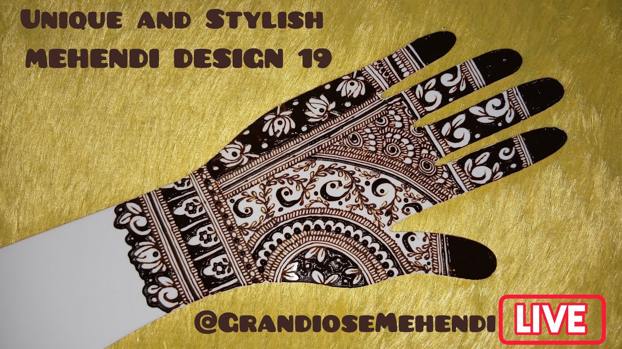 Unique and Stylish MEHENDI DESIGN 19