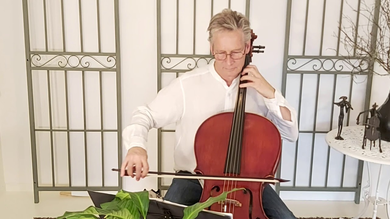 The immortal Gigue from Bach's Suite in C. Cello - Raeul Pierard