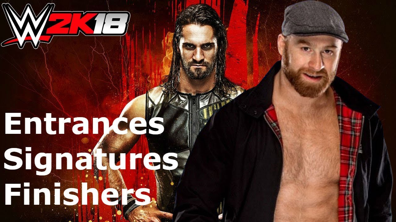 WWE 2K18 Sami Zayn: Entrance/Signatures/Finishers