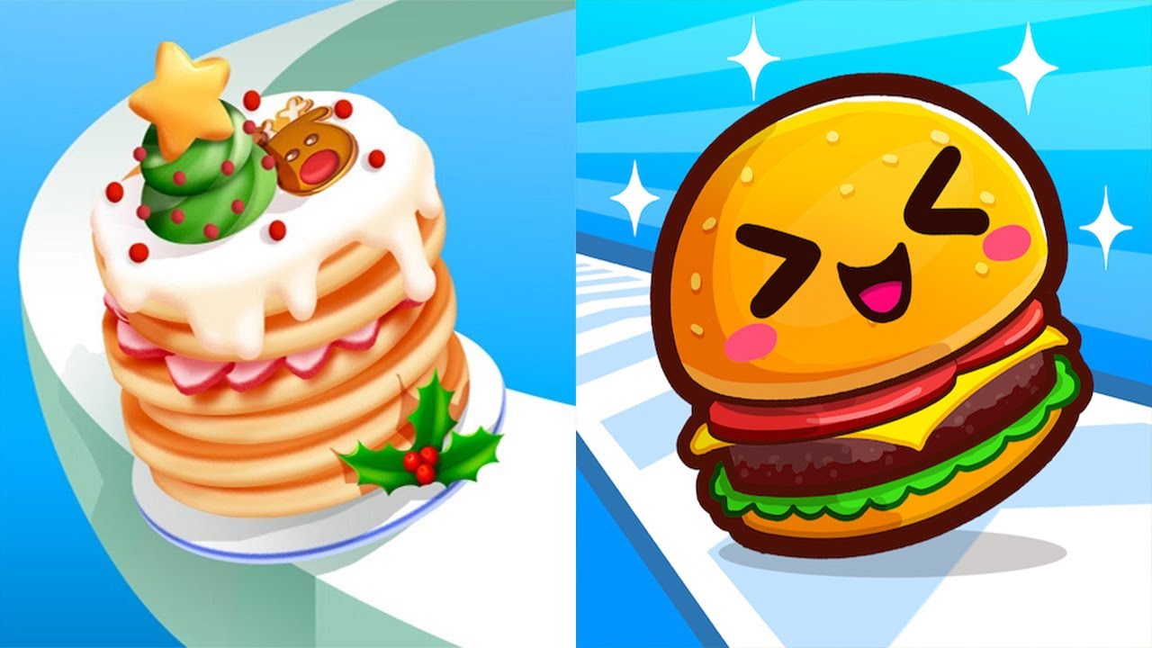Pancake Run VS Food Run - All Levels Gameplay Android iOS Ep 1