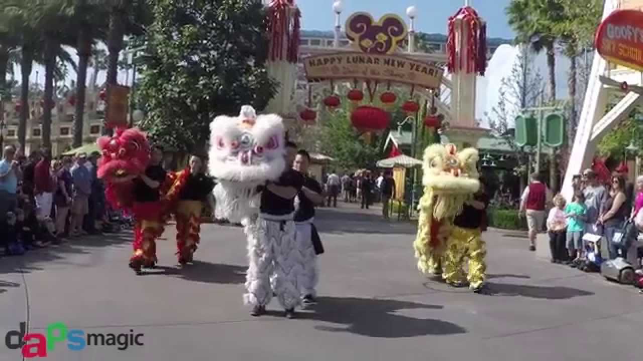 Lion Dancers - Northern Shaolim Kung Fu Association - Lunar New Year at Disney California Adventure