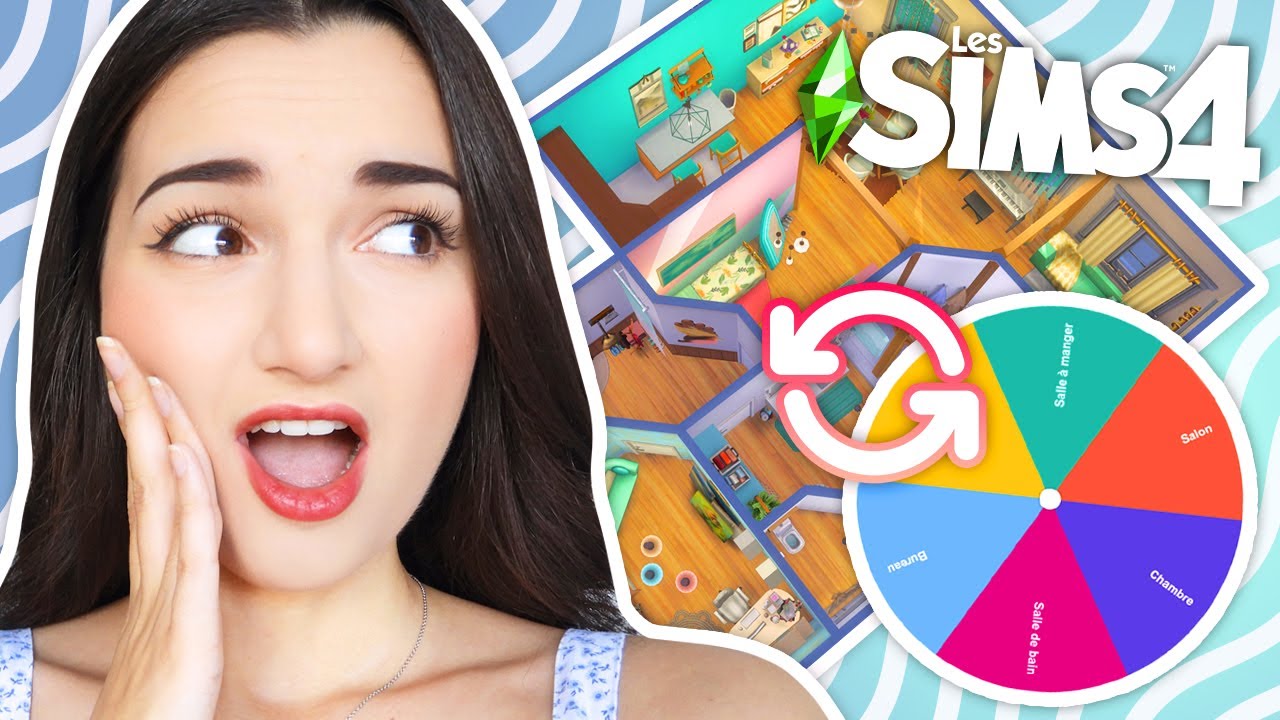 Une roue décide de mon appartement 😵| Challenge pièces aléatoires | Sims 4