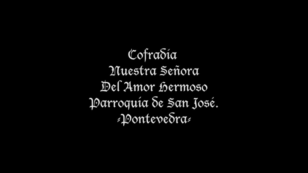 Breve historia de nuestra Cofradía 1997-2002. (Cofradía Ntra. Sra. Del Amor Hermoso-Pontevedra)