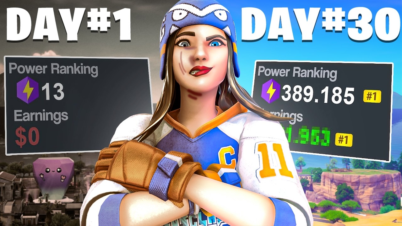 30 Day Competitive Fortnite Progression (Noob to Pro)