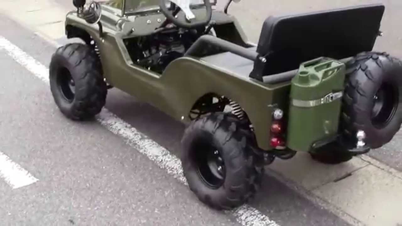 ミニジープデラックス175ｃｍが試乗！ミニカー登録