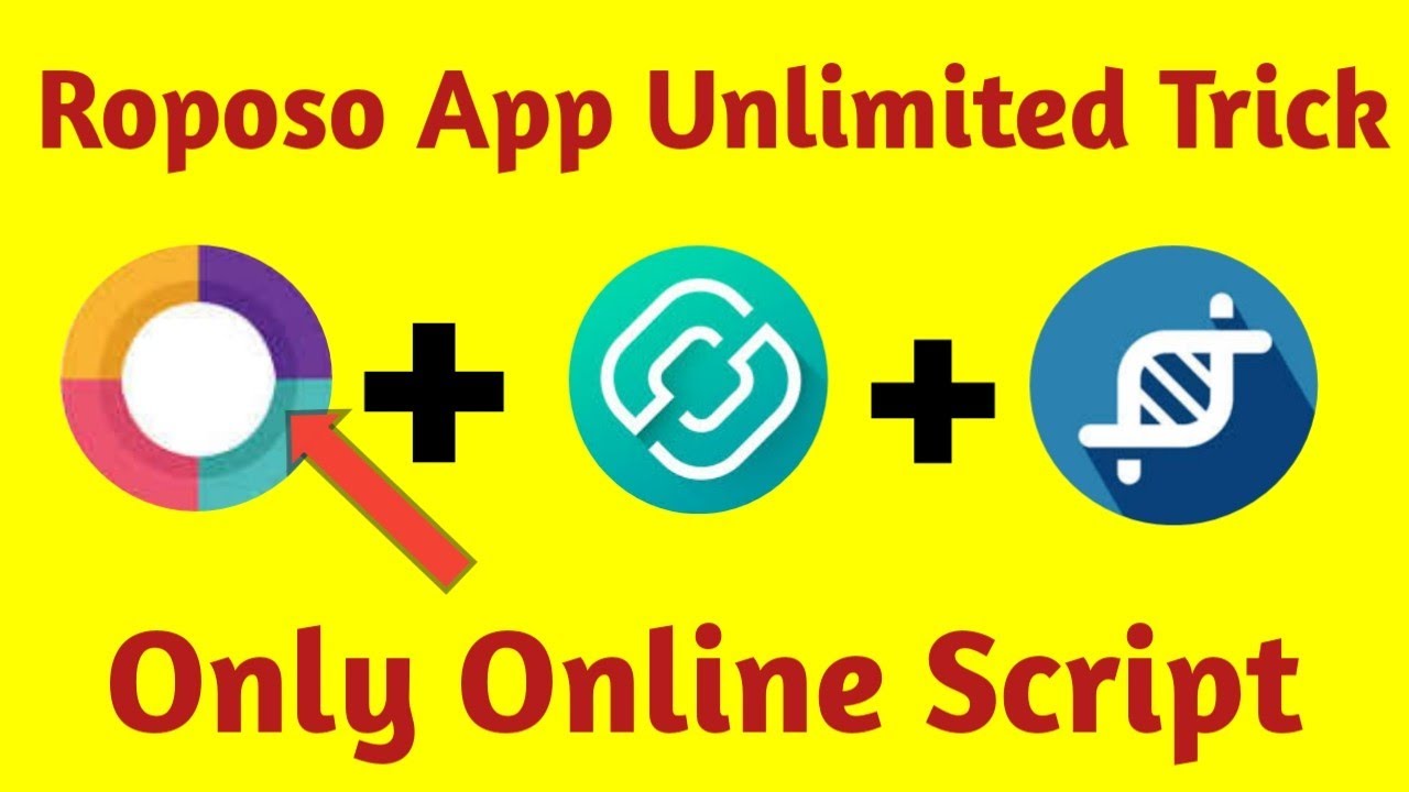 Roposo App Unlimited Trick !! Only Online Script !! Earn Money Online