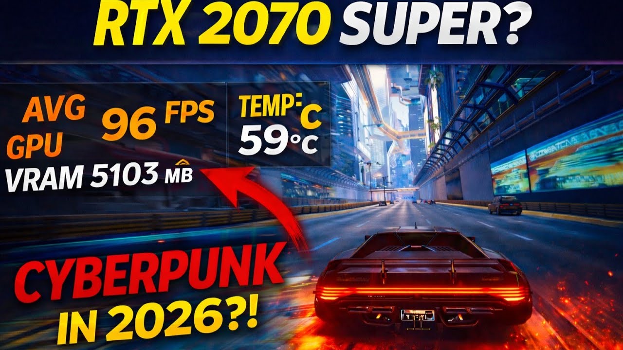 RTX 2070 Super on Cyberpunk 2077 All Settings 1080p (R7 3700x)