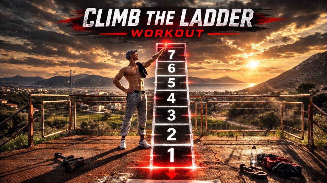 CLIMB THE LADDER: Advanced 30/30 Tabata Ladder (Full Body) | 7 Rounds Up + Reverse