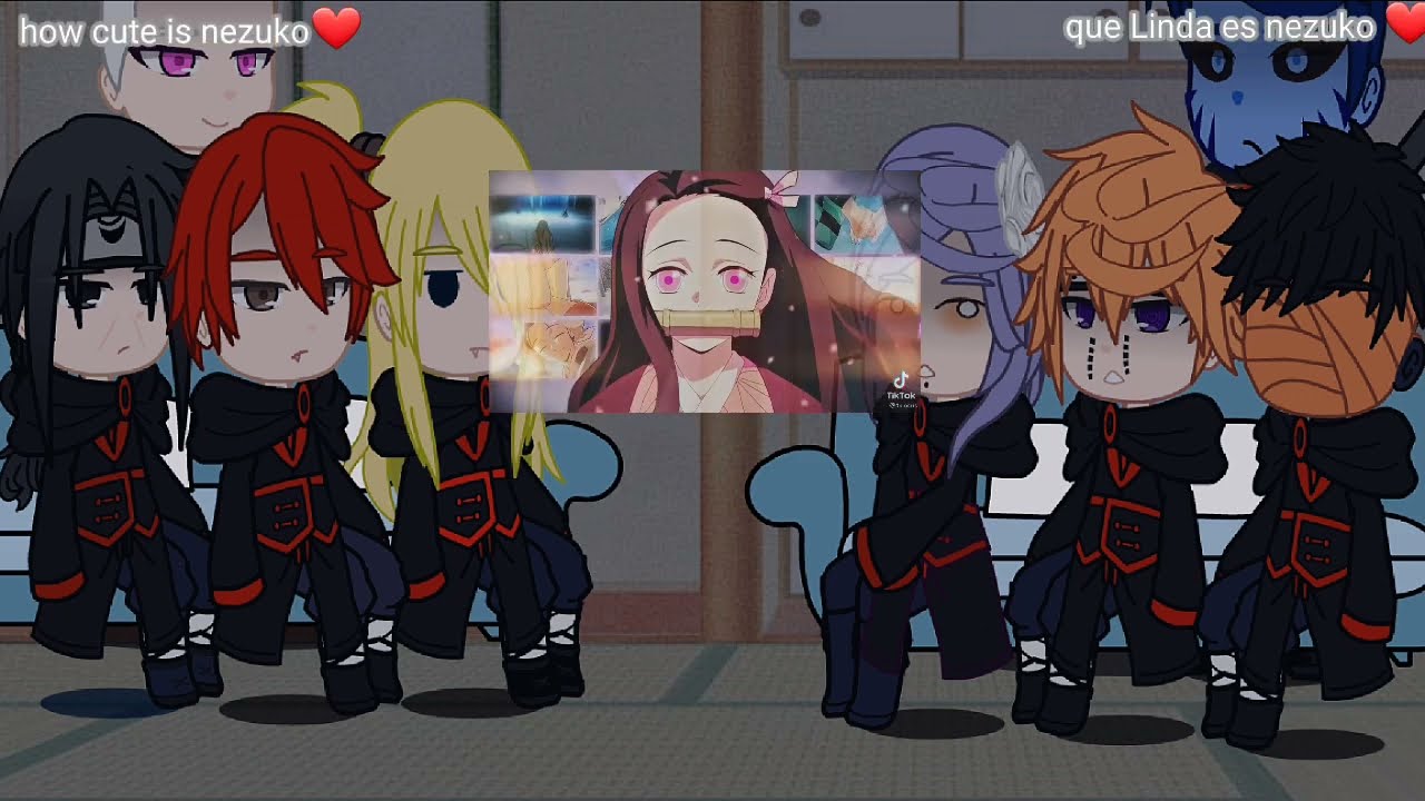 akatsuki react to  Nezuko kamado español/ingles