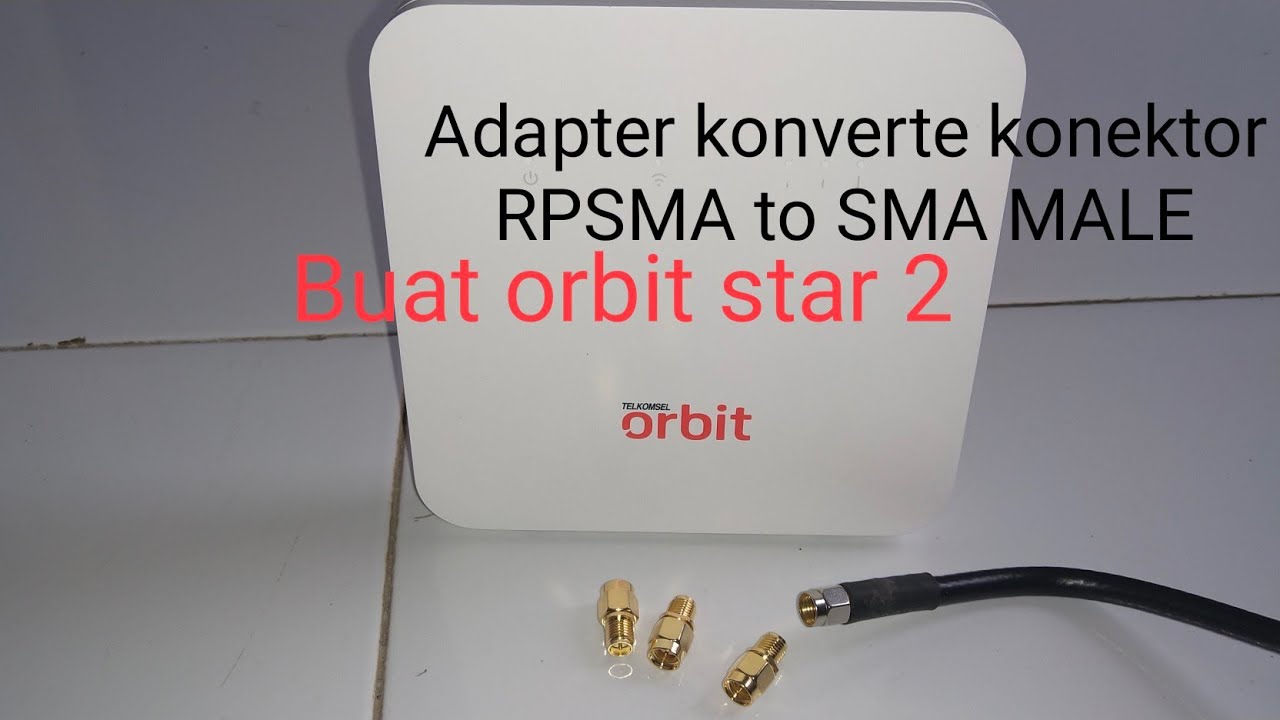 Adapter Konverter Konektor RPSMA to SMA MALE buat Telkomsel Orbit Star 2