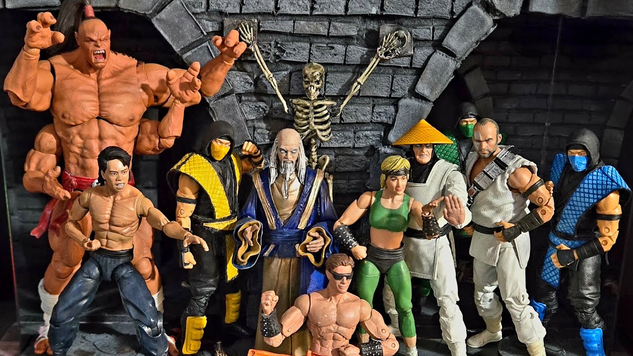 Mortal kombat 1992 original roster custom mcfarlane scale figures