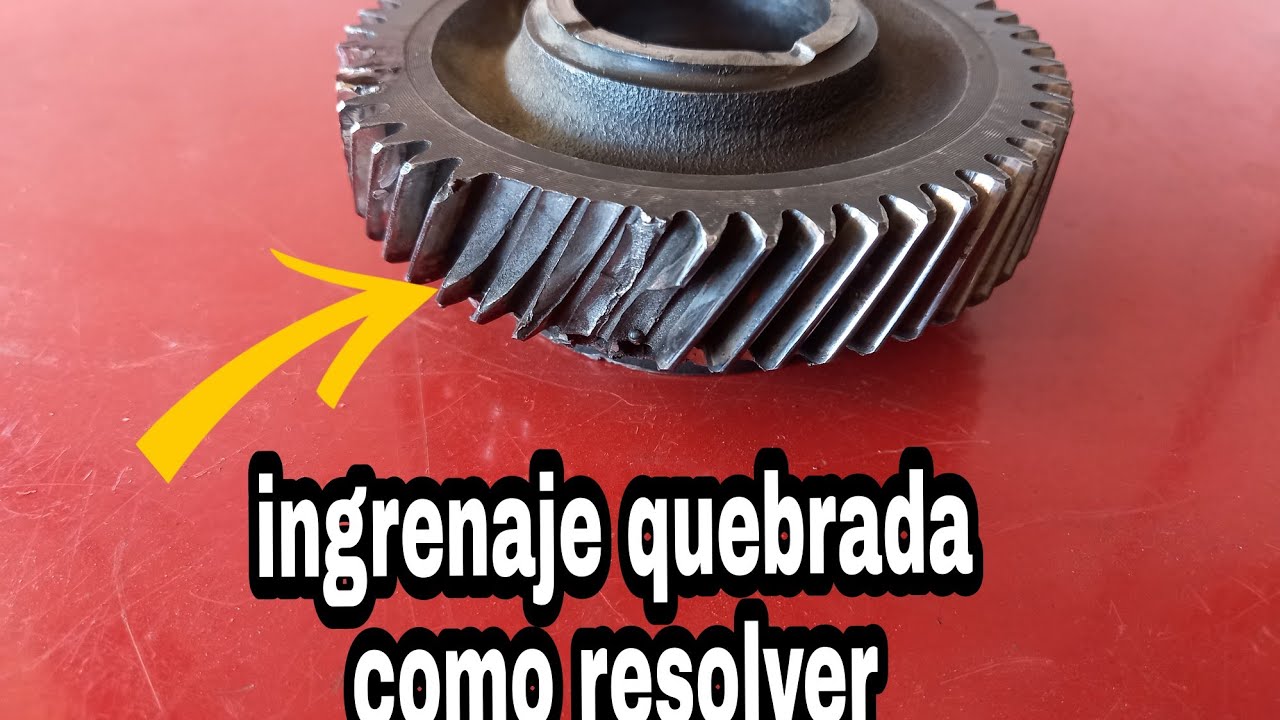 recuperação de engrenagem quebrada