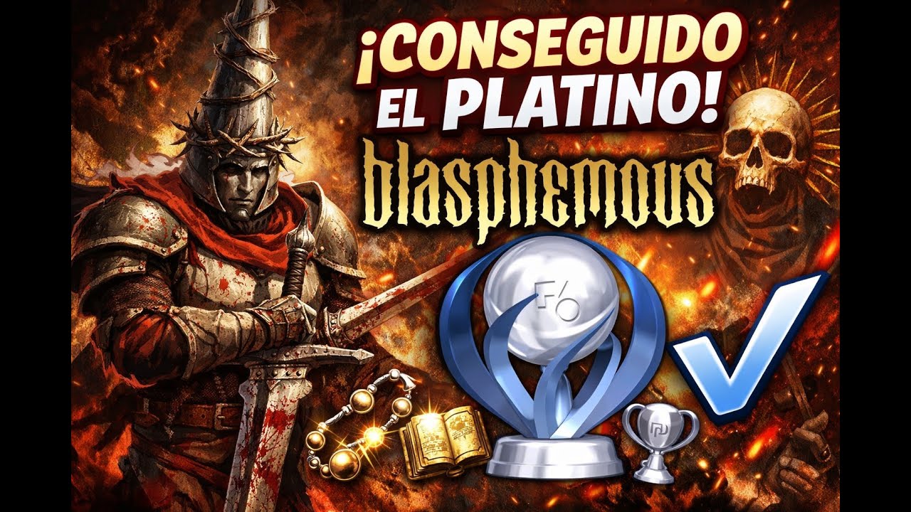 El PLATINO de Blasphemuos me unio al 2.2% de penitentes que lo tienen #metroidvania #blasphemous 