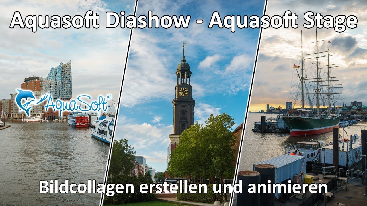 4k // Aquasoft Diashow Stages - Collagen erstellen und animieren -