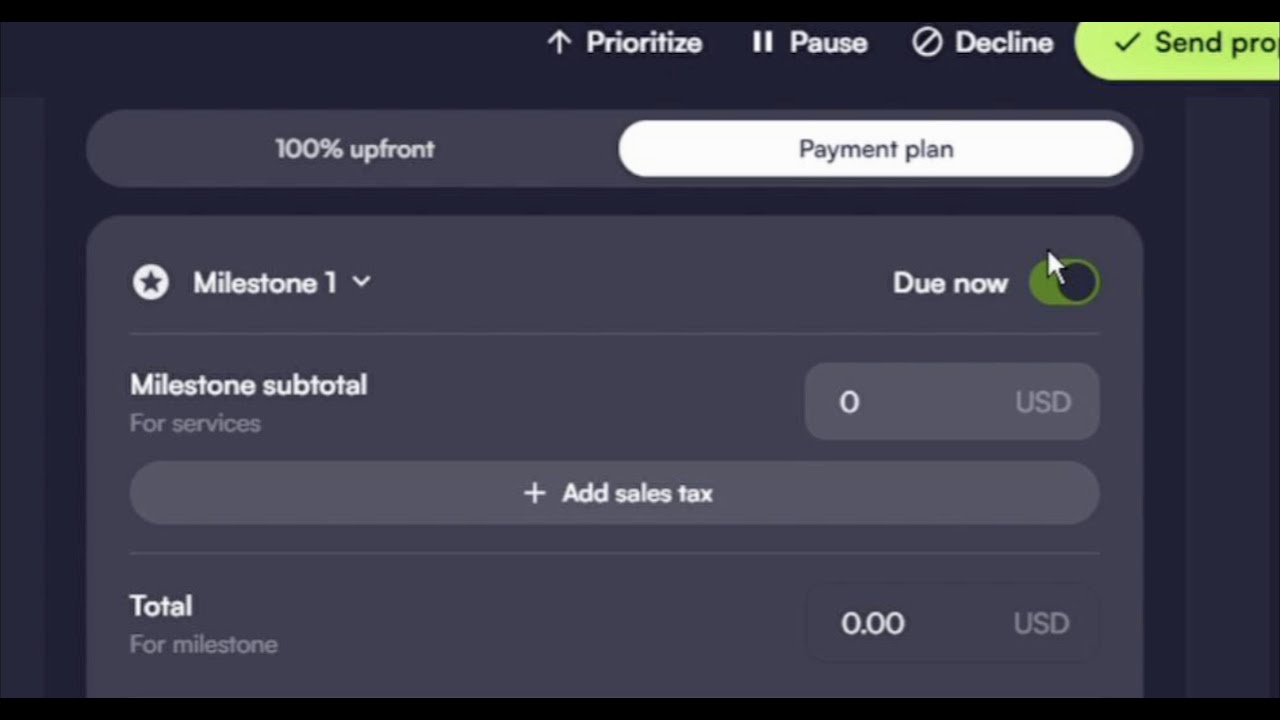 VGEN Payment Plan