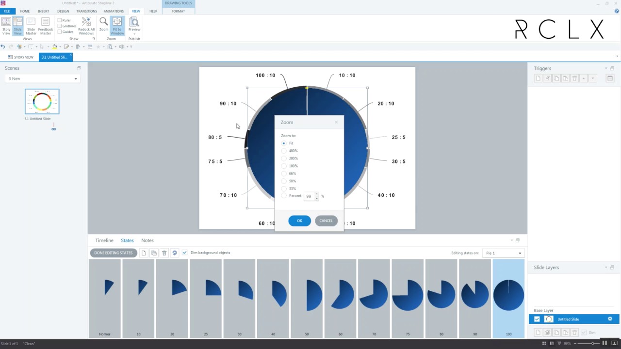 Creating a Pie Chart Progress Meter in Storyline