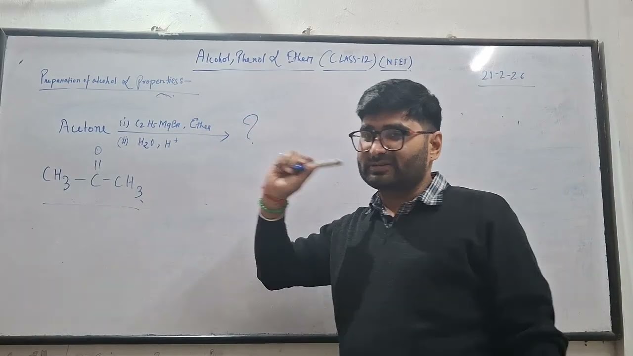 Revision class for Preparation of Alcohol and its  properties #neet #chemistrypage 