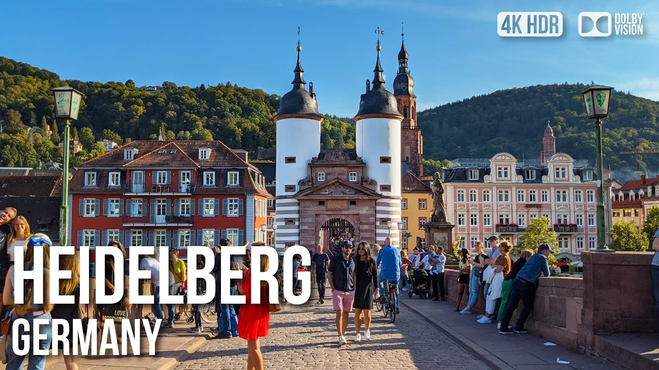 Heidelberg Historic Town- 🇩🇪 Germany [4K HDR] Walking Tour