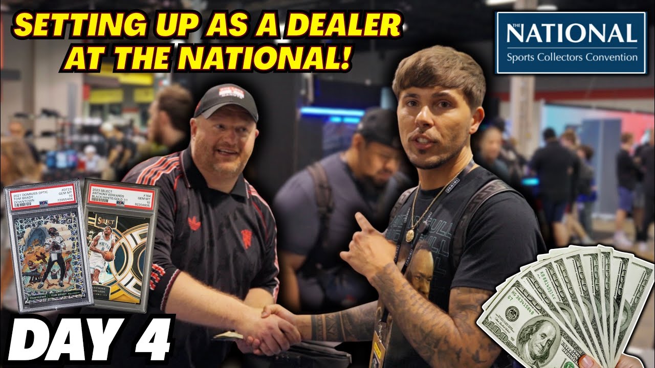 *SETTING UP AS A DEALER AT THE NATIONAL SPORTS CARD SHOW!🤯 - TONS OF INSANE DEALS!💰