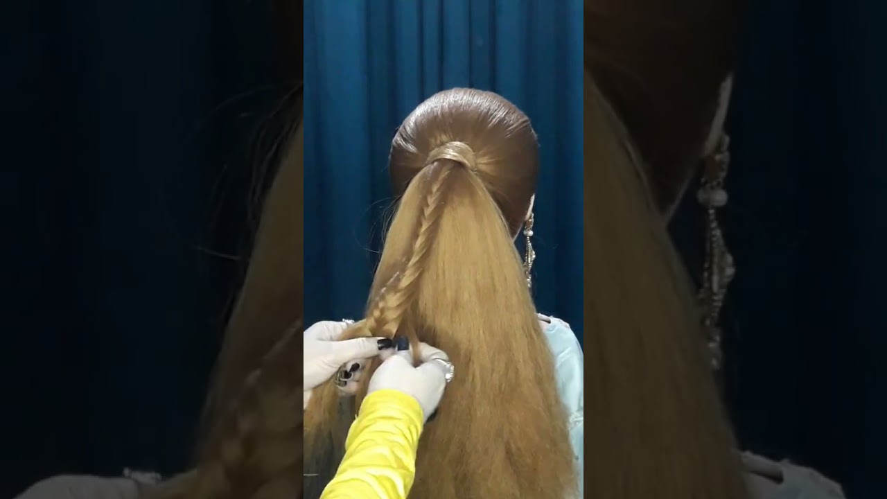 Attractive ponytail hairstyle #shorts #ponytail #Hairstyles