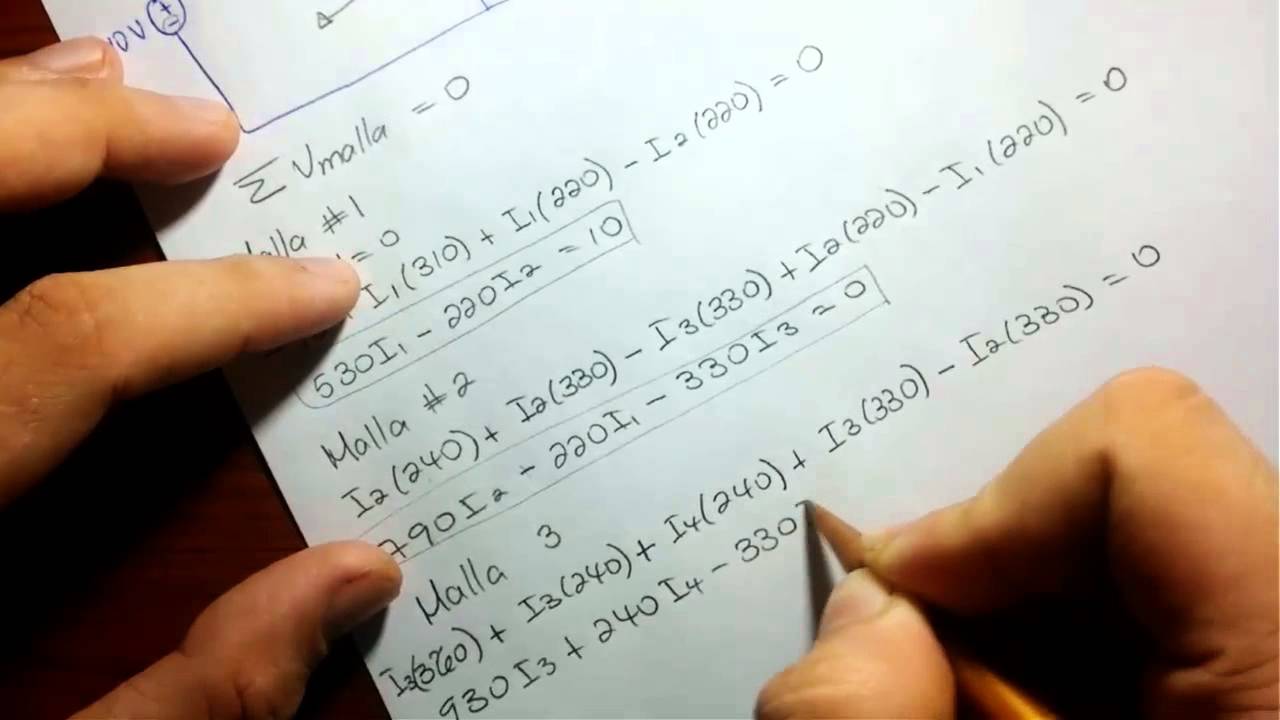 Leyes de Kirchhoff: Método de Mallas con TI-Nspire CX CAS