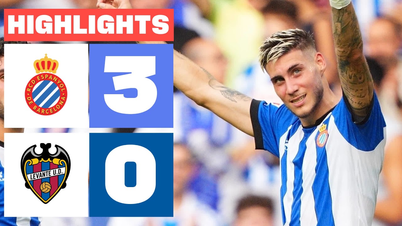 RCD ESPANYOL 3 - 0 LEVANTE UD | RESUMEN LALIGA EA SPORTS