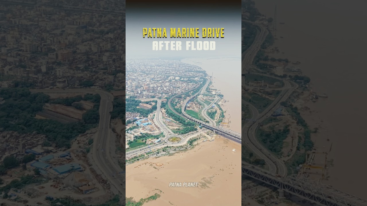 Patna Marine Drive After/Before Folld View&hellip;😌 #patna #ganga #flood #shortsviral #bihar #biharnews