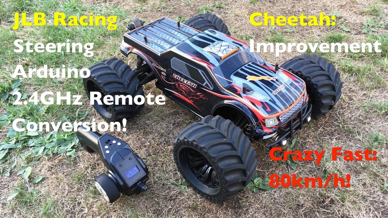 JLB Racing Cheetah: Steering Improvement, DIY Arduino 2.4GHz Remote!