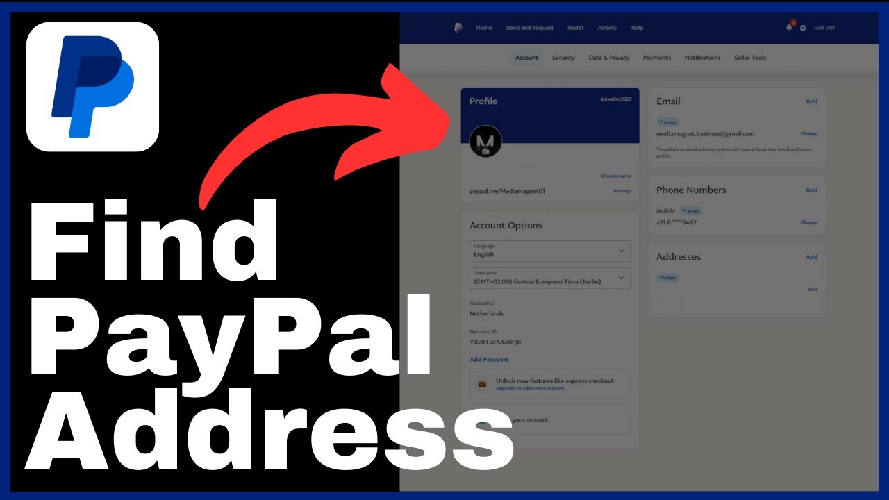 How to Find My PayPal Address