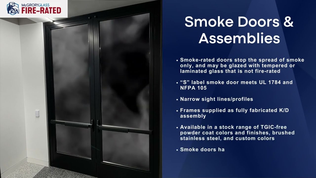 Smoke Doors by McGrory Glass