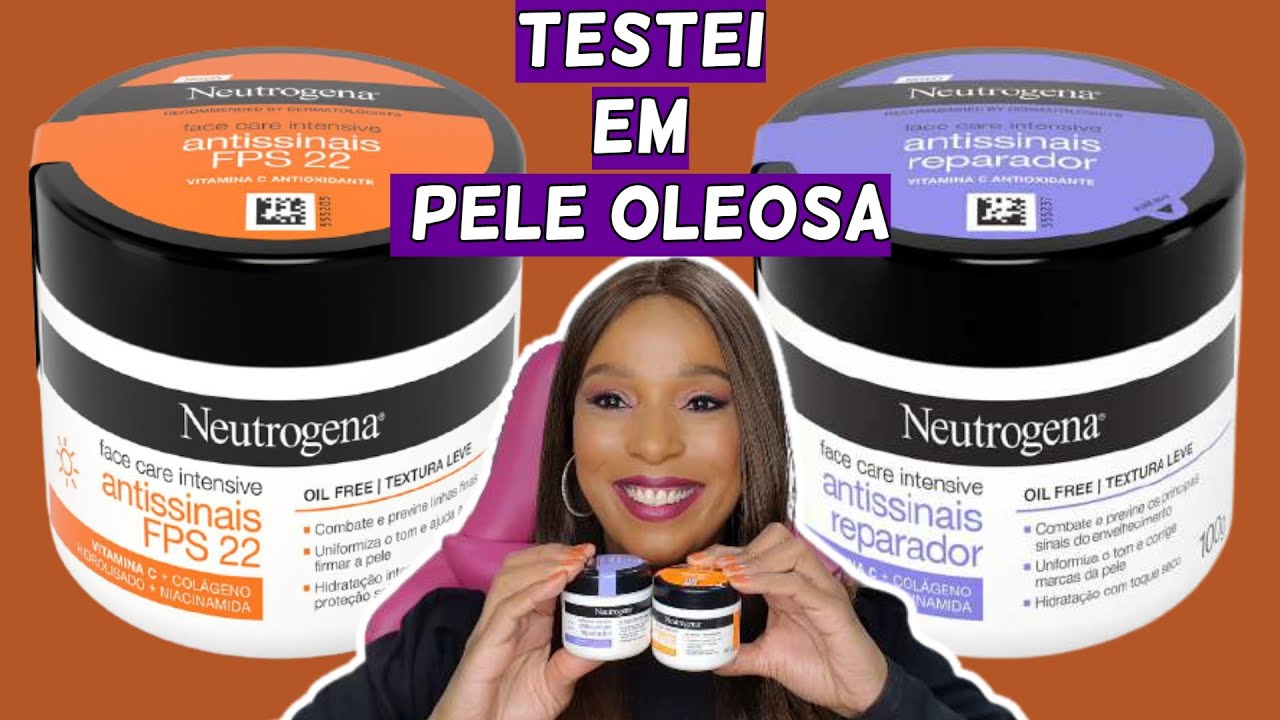RESENHA CREME FACIAL NEUTROGENA FACE CARE INTENSIVE ANTISSINAIS REPARADOR E ANTISSINAIS FPS22