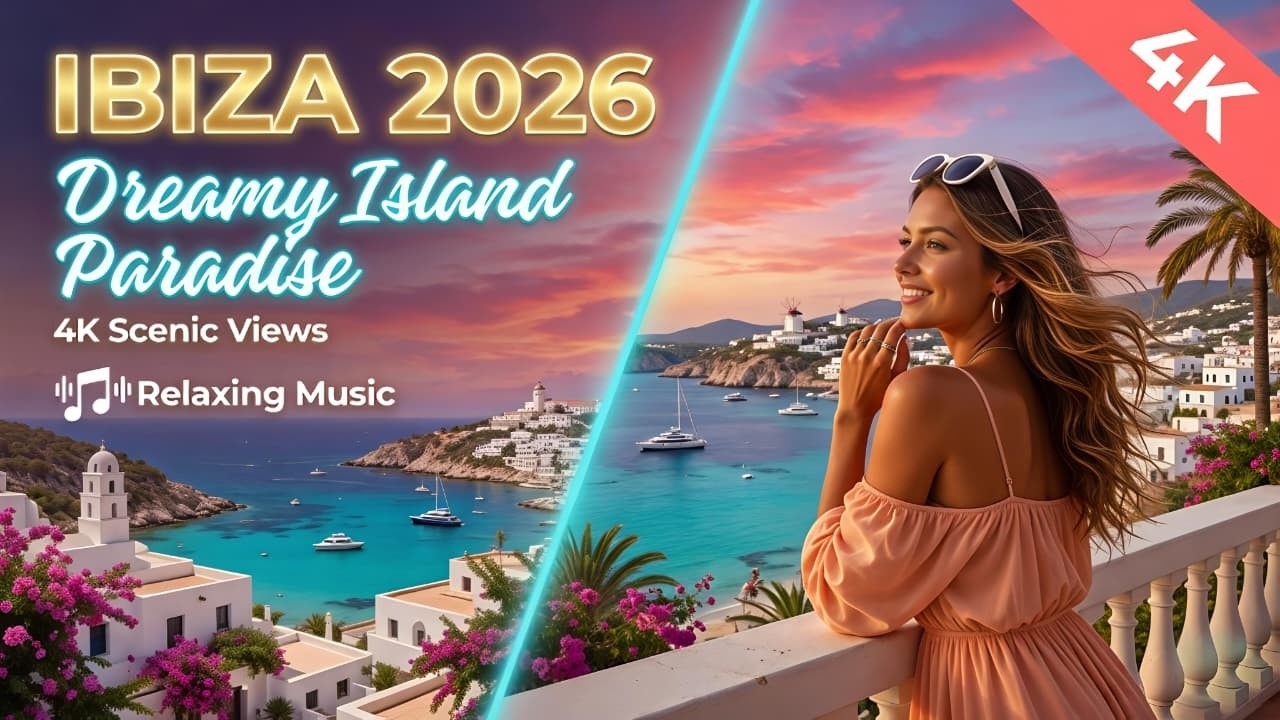 Ibiza Senic Views with Relaxing Music