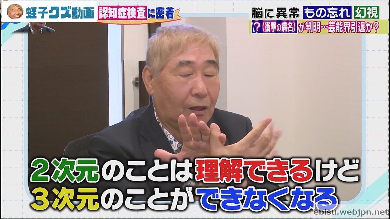 想像以上に認知症が進んでいる蛭子能収