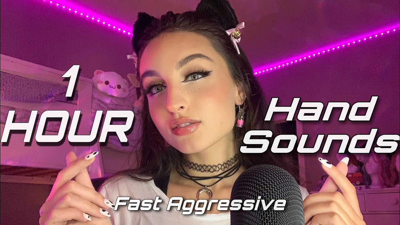 ASMR | 1 Hour of Fast & Aggressive Hand Sounds and Movements