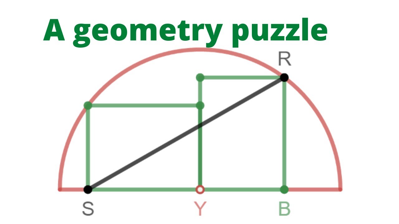 Inscribing two rectangles in a semicircle | A Geometry Puzzle