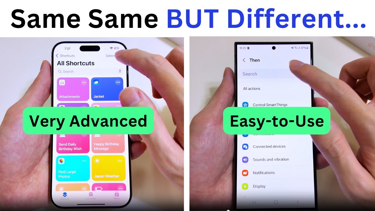 iPhone Shortcuts vs Samsung Routines - Which is Better? (Real Truth)