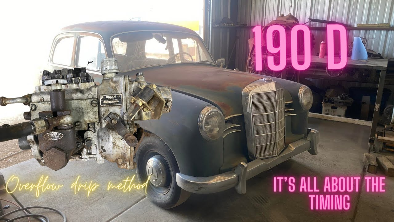 58 Mercedes 190D injector pump timing. OM621